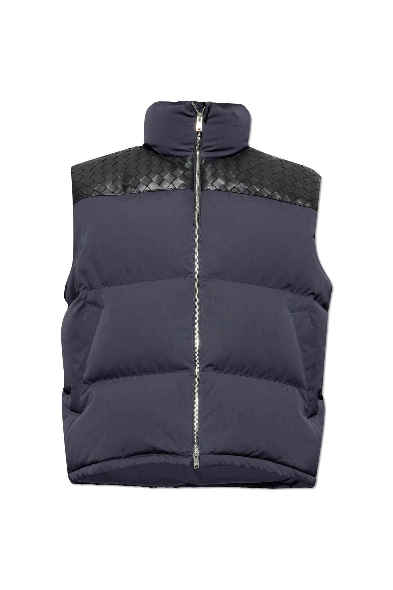 Bottega Veneta Quilted vest with leather inserts | Men's | Vitkac